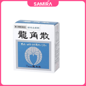 Bột ngậm long đờm, trị ho, viêm sưng cổ họng Ryukakusan hộp 20g