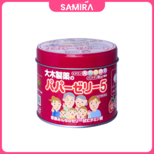 Kẹo biếng ăn cho bé Papa Jelly vị Dâu 120 Viên