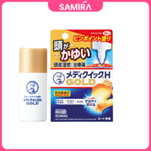 Lăn bôi trị nấm da đầu Mentholatum Mediquick H Gold Rohto - 30Ml