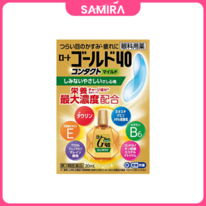 Nước nhỏ mắt Rohto Gold 40 Mild Bổ sung dưỡng chất cho Mắt - 20Ml