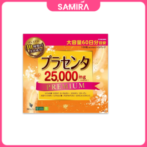 Set viên uống nhau thai cừu Maruman Placenta 25000mg Premium - 3 Gói 100 Viên