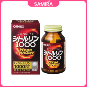 Viên bổ sung năng lượng Orihiro Citrulline Mega Power 1000mg - 240 Viên