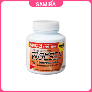Viên nhai bổ sung Vitamin tổng hợp Most Chewable Orihiro Vị dâu - 180 Viên