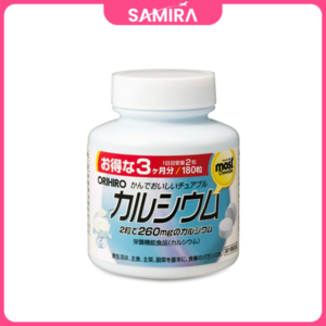 Viên nhai bổ sung Canxi Most Chewable Orihiro Vị sữa chua - 180 Viên