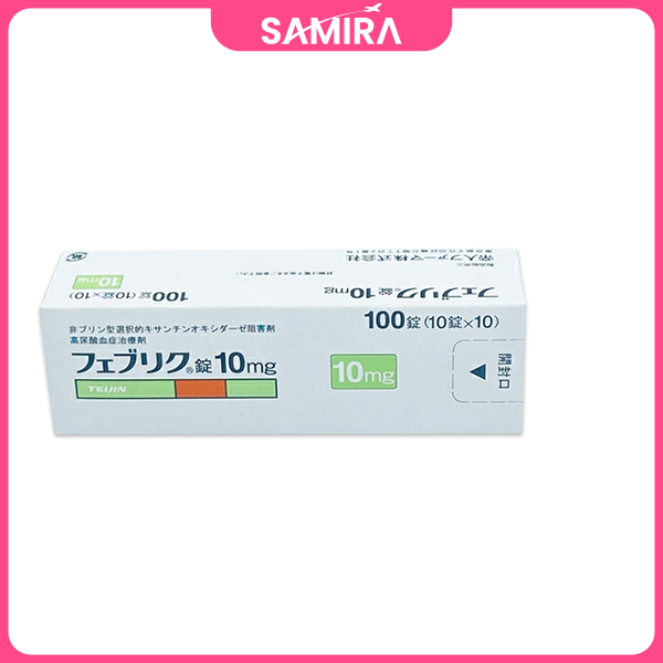 Viên uống Gout Feburic 10mg - Bệnh Viện Nhật Bản - 100 Viên
