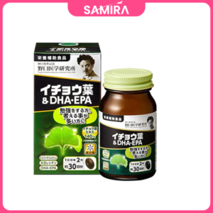 Viên uống bổ não bổ sung DHA và EPA Noguchi Ginkgo 60 Viên