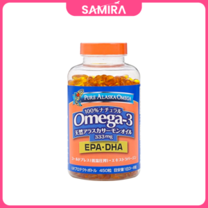Viên uống dầu cá hồi Pure Alaska Omega-3 Wild Salmon Oil 333mg - 450 Viên