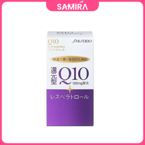 Viên uống đẹp da, ngăn lão hóa Shiseido Q10 Platinum Rich 100mg