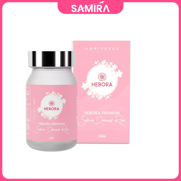 Viên uống hỗ trợ thơm cơ thể tự thân Hebora Sakura Damask Rose - 60 Viên