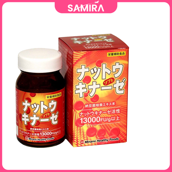 Viên uống ngăn đột quỵ, tai biến Minami Healthy Foods Nattokinase Soft 13000FU - 90 Viên
