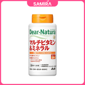 Viên uống Vitamin Tổng hợp Multi Vitamin và Khoáng chất Asahi Dear Natura - 200 Viên