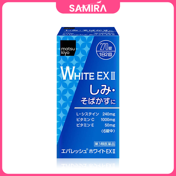 Viên uống hỗ trợ trắng da Matsukiyo White Ex II Nhật Bản - 270 Viên